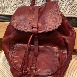 Madewell Burgundy Backpack